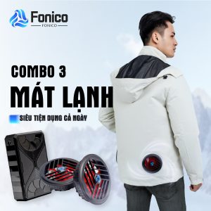 Trọn bộ áo và pin quạt
